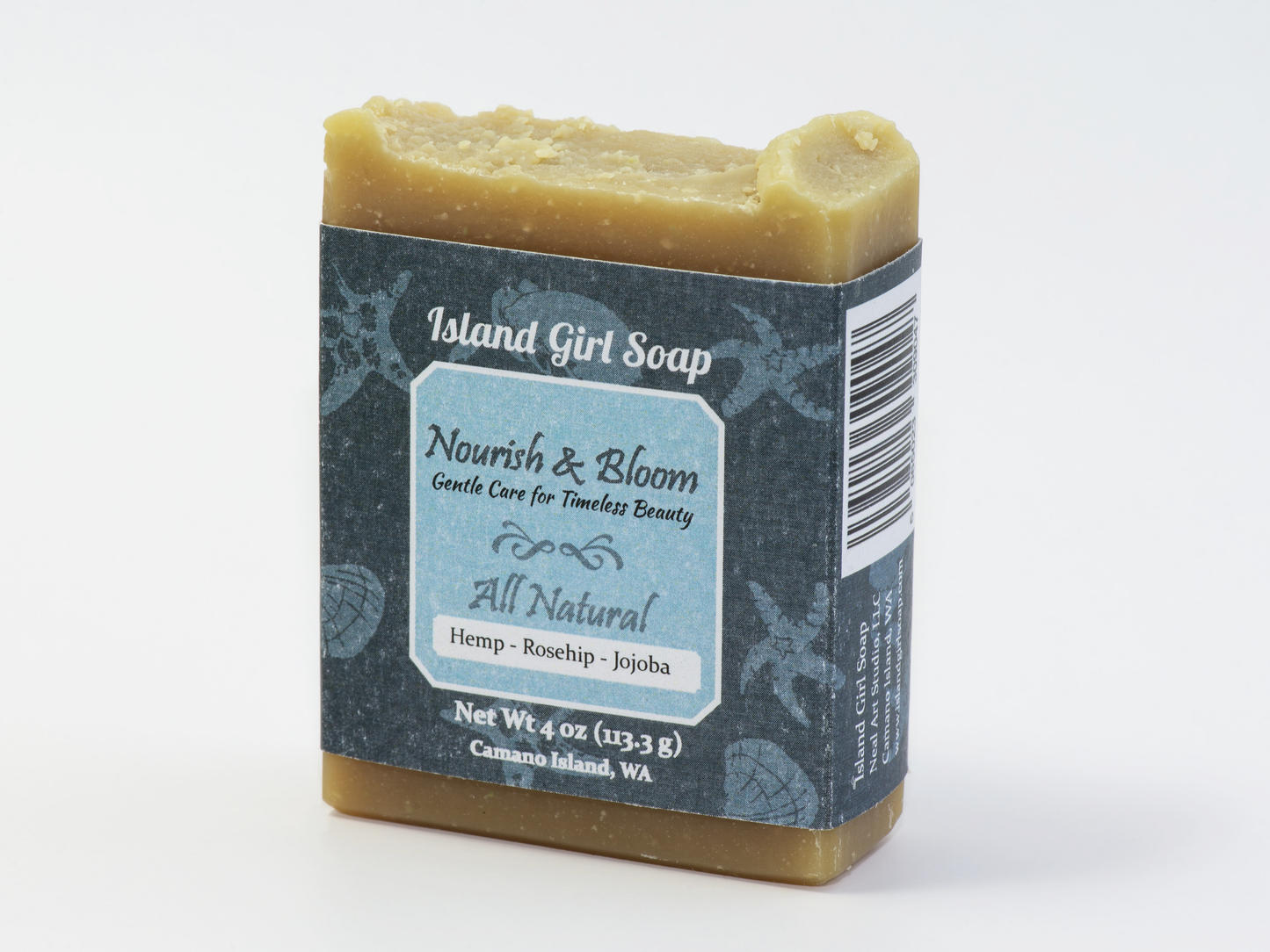 Nourish & Bloom Hemp Seed Oil & Rose Hip Soap