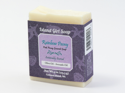 Rainbow Peony Soap